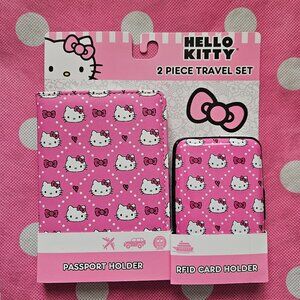 Hello Kitty Passport Holder and Travel Wallet Set